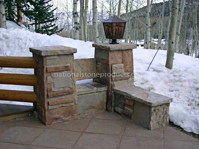 NationalStonePr's tweet photo. #stone #wall #wood #gate #snow #home #garden #nationalstone http://t.co/QSJGSYe3MR