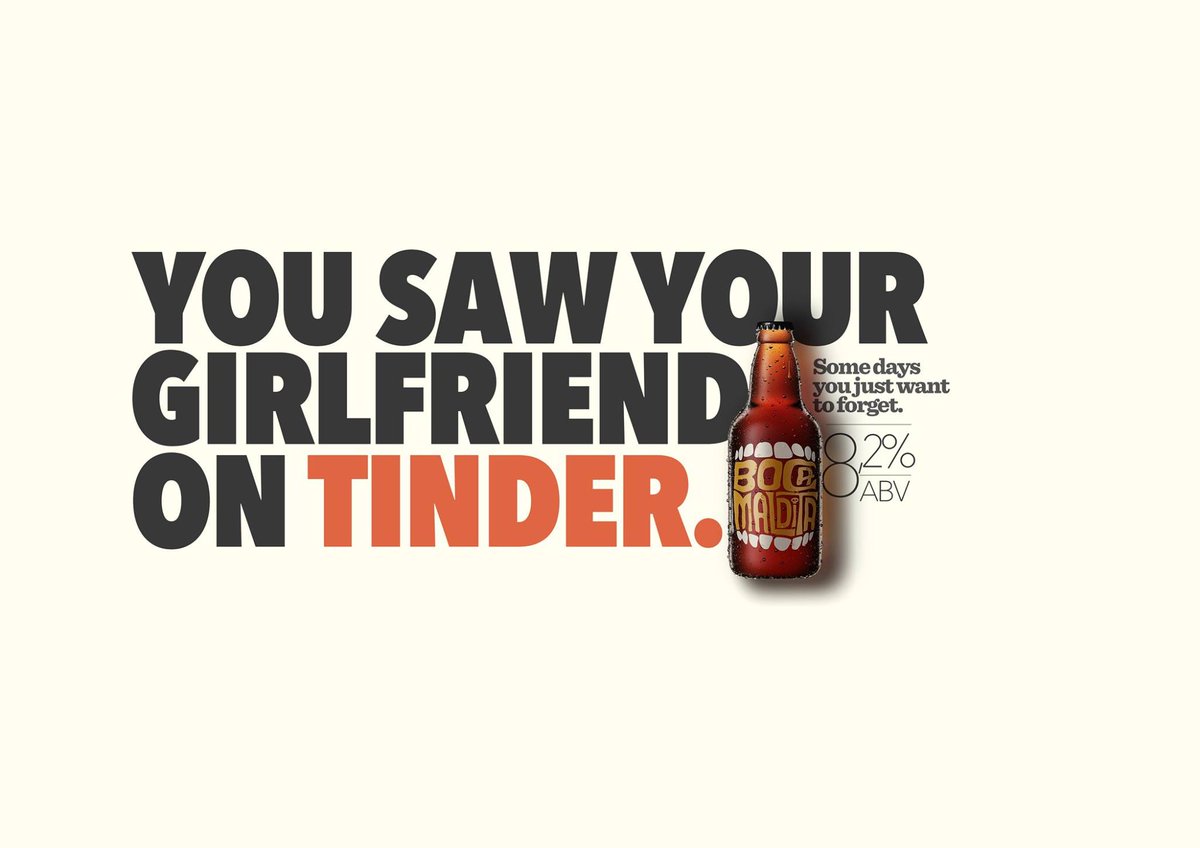 Fllstp's tweet photo. Some days you just want to forget. Awesome #Advertising. #BocaMaldita http://t.co/yPffVDU3Db