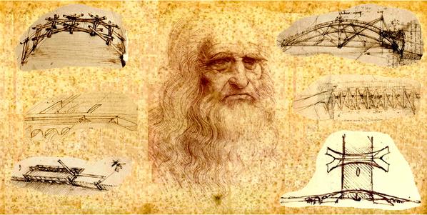 aggregatte's tweet photo. Los 6 puentes más ingeniosos de Leonardo da Vinci. Genio! http://t.co/azieQhAowi vía @Estructurando http://t.co/9Db0yO3Y8W