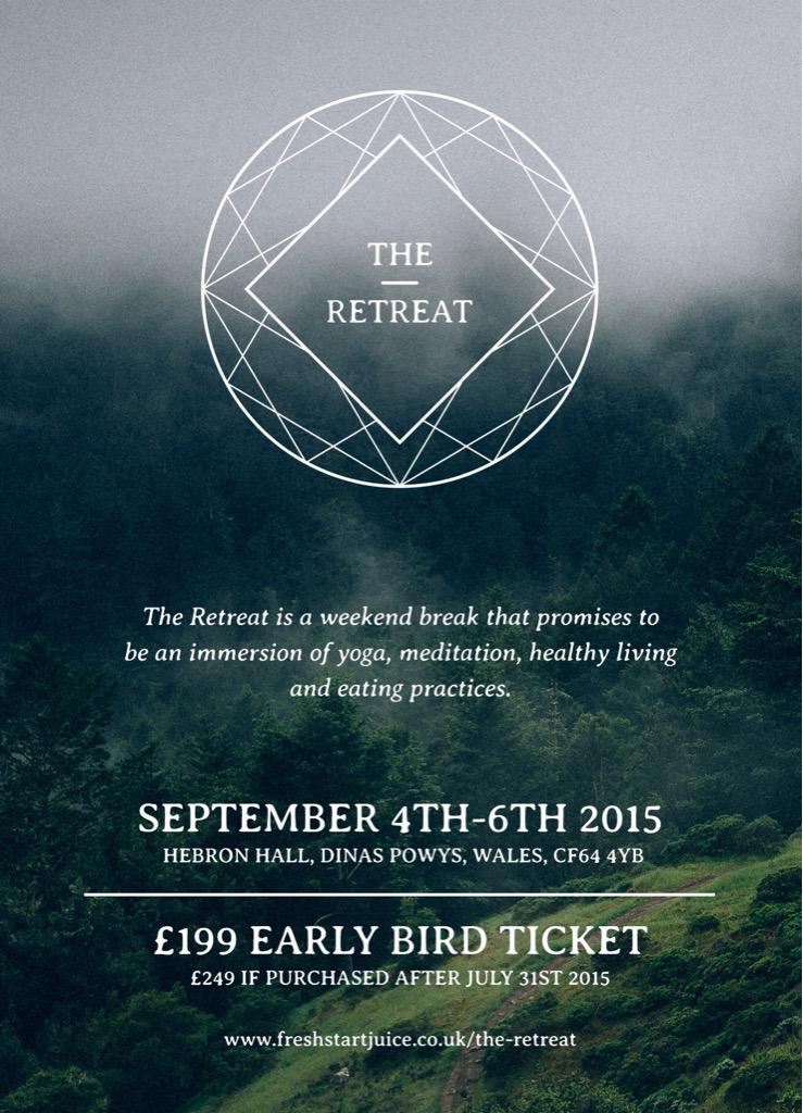 FreshStartJuice's tweet image. 3 hours to go!! Book your place at The Retreat, early bird price of £199 price ends midnight freshstartjuice.co.uk/the-retreat/