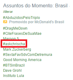 desativaaaaado_'s tweet photo. @christiancha Eres el mejor! Increíble cómo Brasil te ama! Besos de la generación brasileña de Rebeldes! #askchrischa http://t.co/inRLTrTkEf