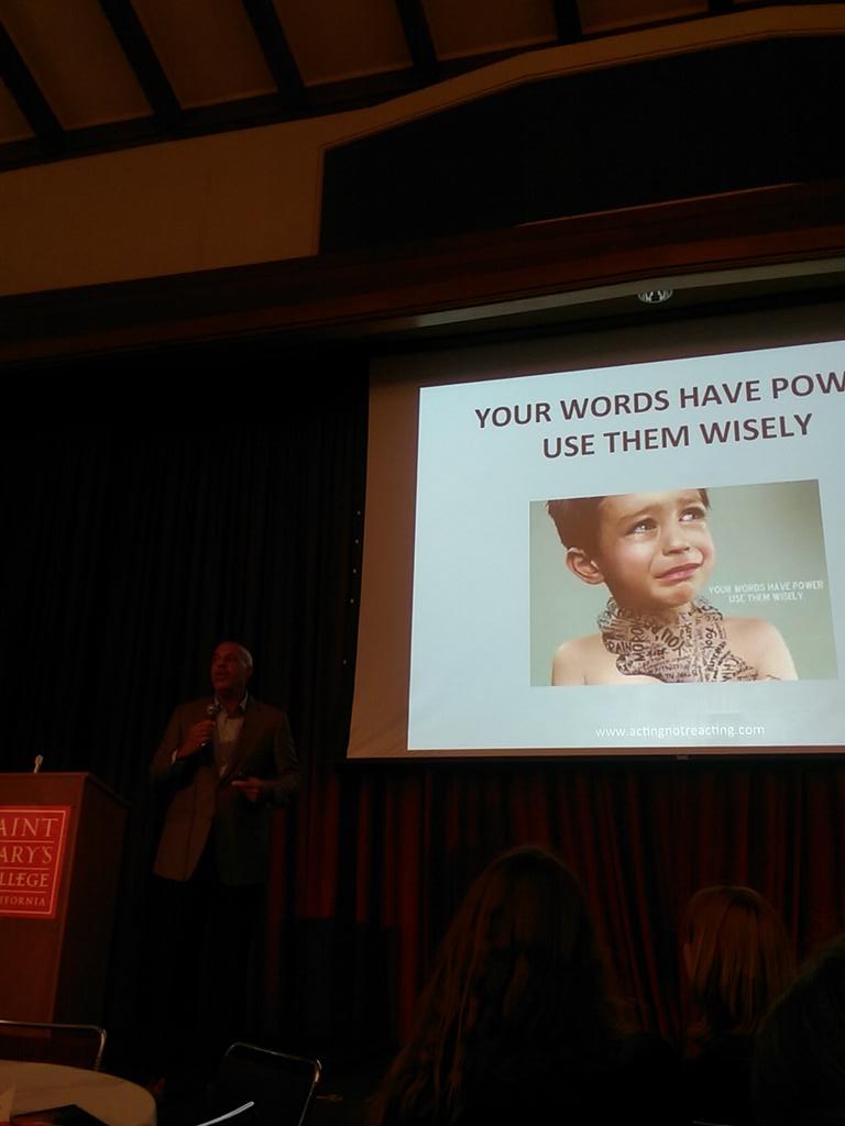 luredez82's tweet photo. #cateacherssummit #edtalksmc #edcampsmc Adam Clark: "I bring passion to my work but my pedagogy,I owe to @stmarysca" http://t.co/6Hf5wOf6aI