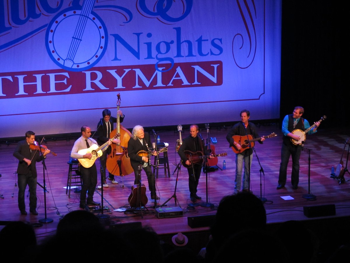 #BluegrassNights at @TheRyman with @RickySkaggs was epic last night! Kentucky Thunder can PICK!! Amazing musicianship