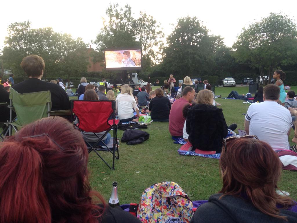 Enjoying grease at the open cinema this evening #grease #summerlovin #scouts #goodtimes
