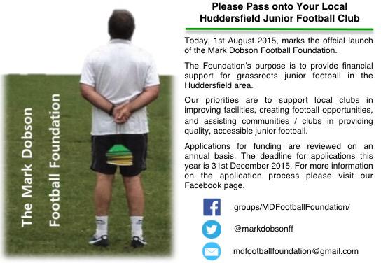 MDFootballFoundation (@markdobsonff) on Twitter photo 