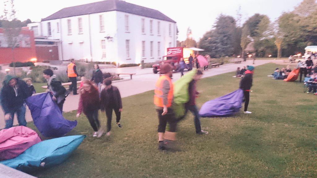 CorkFilmFest's tweet photo. The beanbag rush! #FilmsAtFitzys http://t.co/xXNmnPxLy6