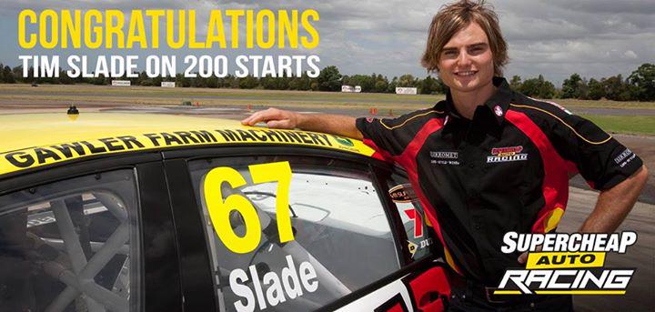 SCARacing's tweet photo. Congratulations to @TimSlade47 - today's second race marks his 200th @v8supercars race start! #SCARacing http://t.co/ULze2MOL3T
