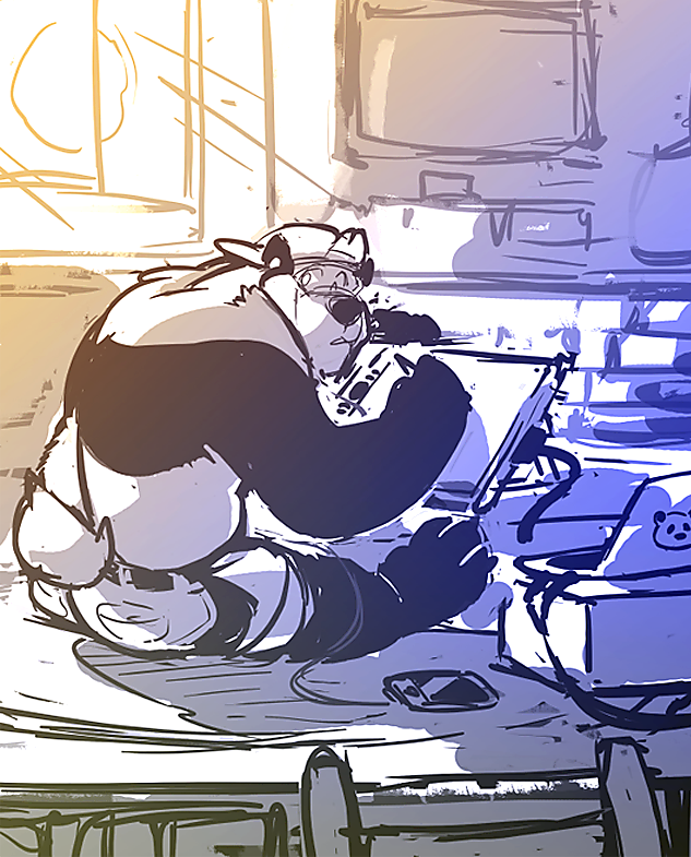 TairuPANdA's tweet photo. Doing some random thumb-nailing warmups. I really enjoy being in the sunlight, it gives me energy. #solarpanda http://t.co/J0YtuTyMvu