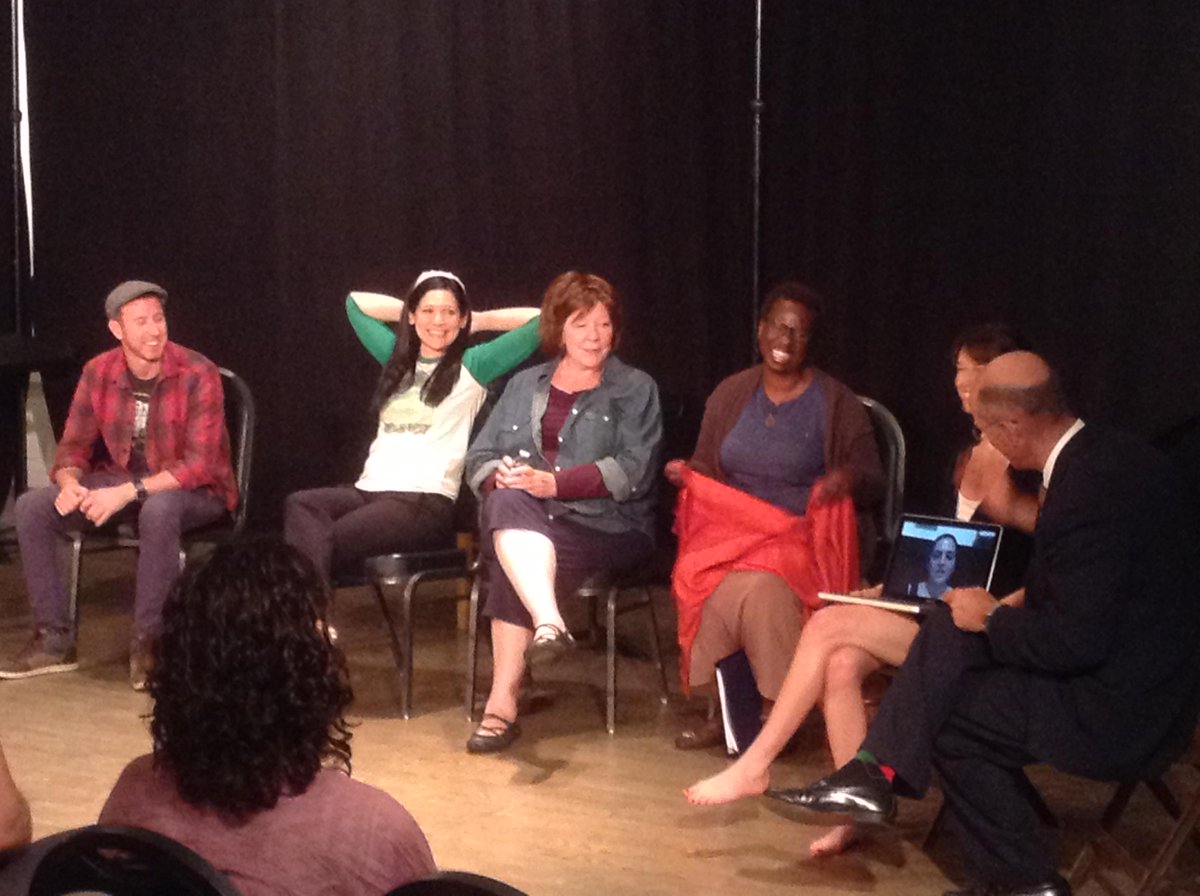 jenniewebbsite's tweet photo. Super #SPF6 read of @katramsburg's #AnatomyofaHug last nite-#playwright in NY? No problem @roadtheatre #skypetalkback http://t.co/LhfJ0AK8Yp
