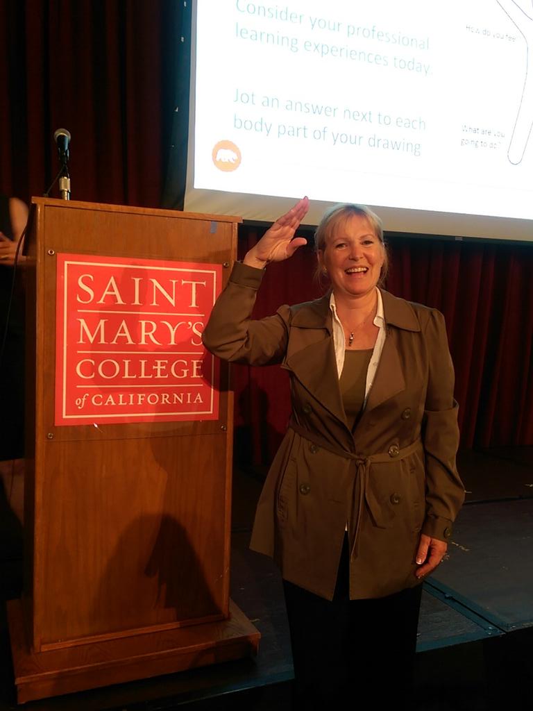 luredez82's tweet photo. #cateacherssummit @stmarysca #edtalksmc #edcampsmc tireless&excellent interpreter Karen Diane Knowles @kdk4animals http://t.co/JBovi91Hcm
