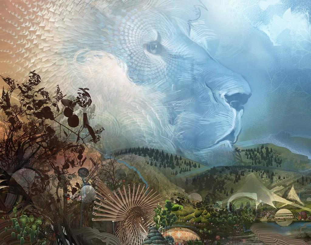 PatriotsBBY24's tweet photo. Spirit of Cecil by Android Jones #CecilTheLion http://t.co/TLk1qIvVw9