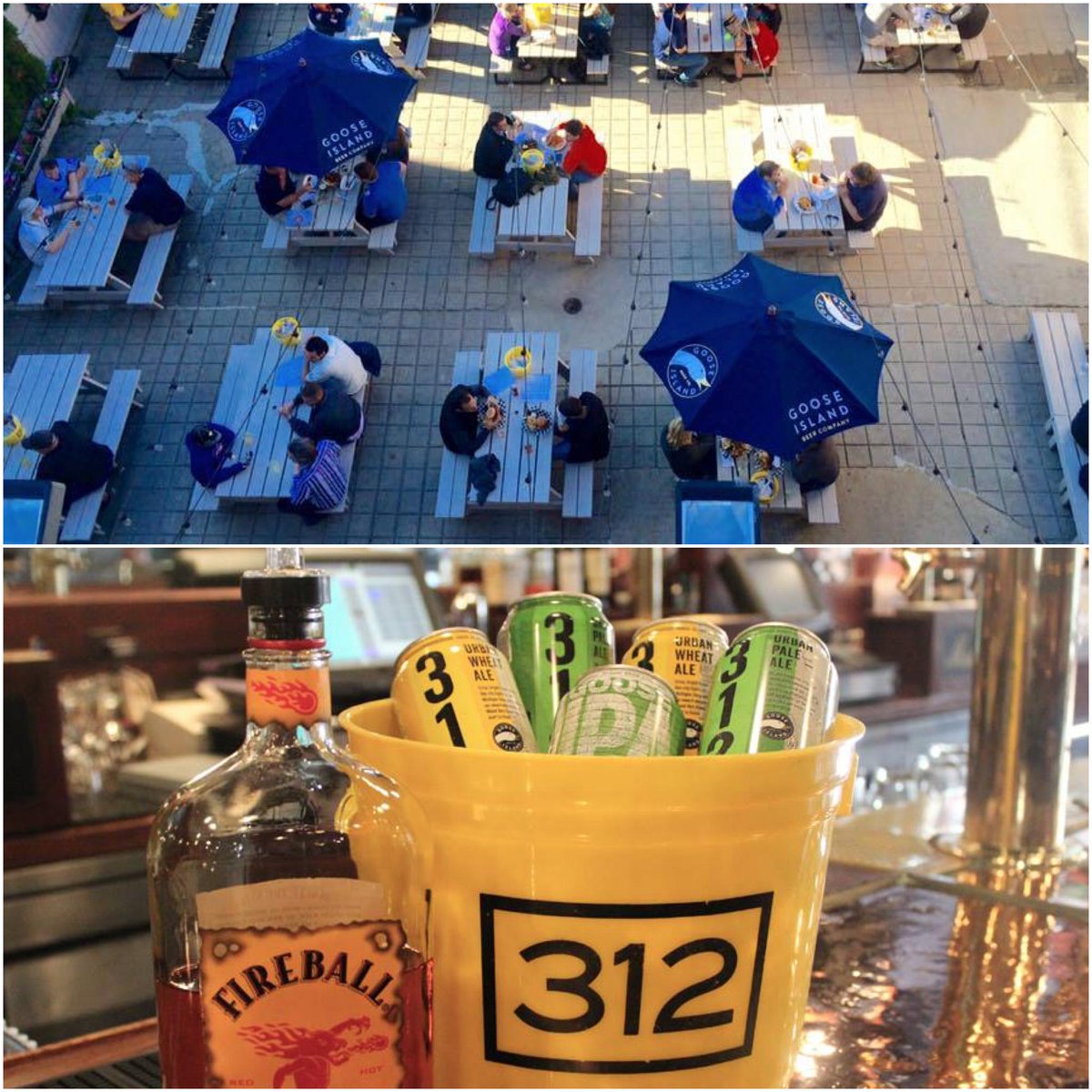 Happy Friday! The #GooseBeerGarden is open, and we've got $4 Fireball and $15 Buckets all day! Cheers to the weekend!