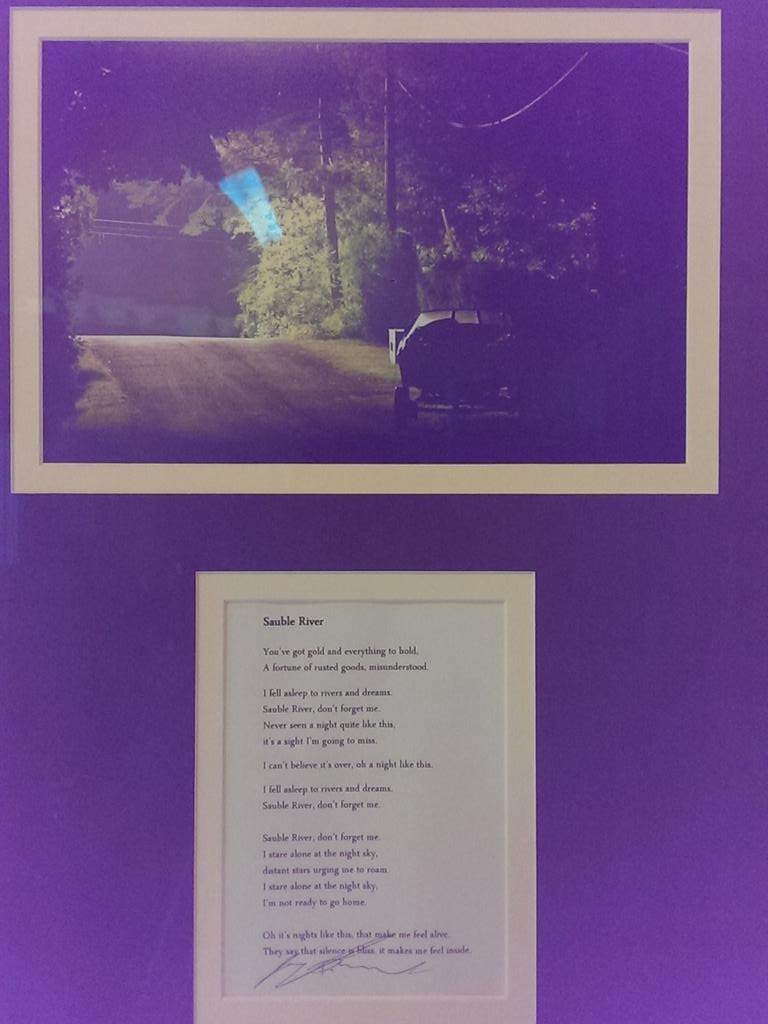 GoToTheWestBand's tweet photo. Sauble River lyrics from the New record we are working on, accompanied by a shot of a river street. http://t.co/XXUVM5xL1J