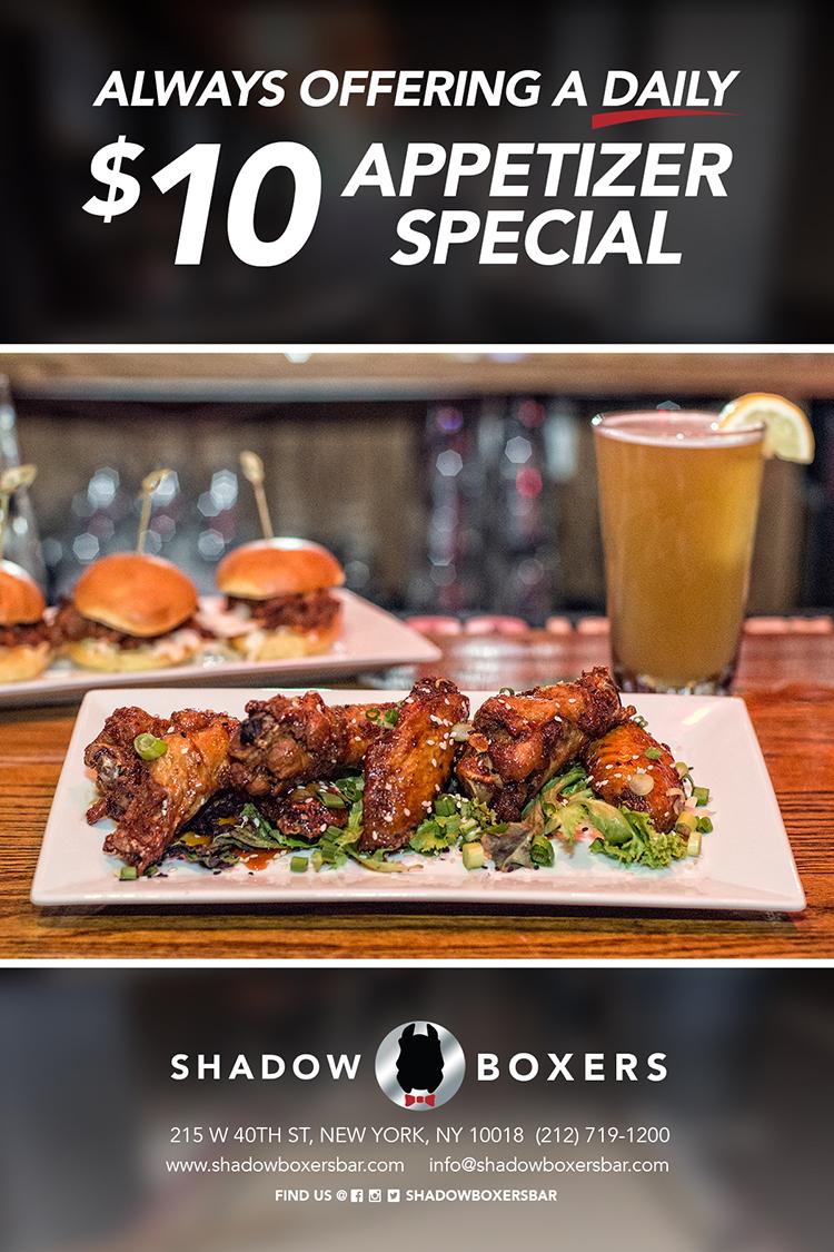 shadowboxersbar's tweet photo. TGIF!!  2 FOR 1 DRINKS 4 TO 9PM
$10 Appetizers!!! http://t.co/DAfl7hITGA