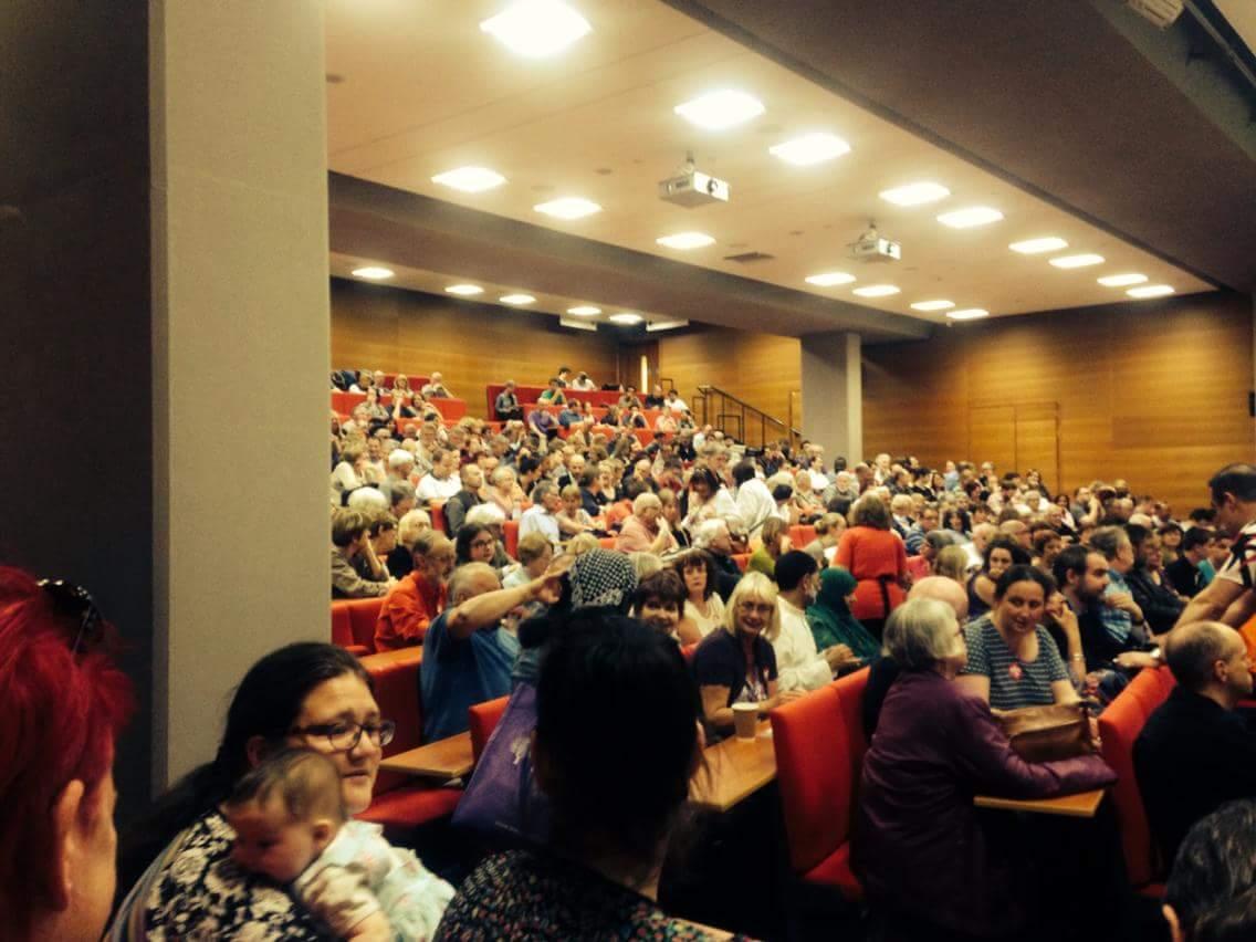 ForTheMany2020's tweet photo. Yet another packed meeting in Leicester tonight listening to Jeremy Corbyn. #jeremy4leader http://t.co/Ku97qnn7bK