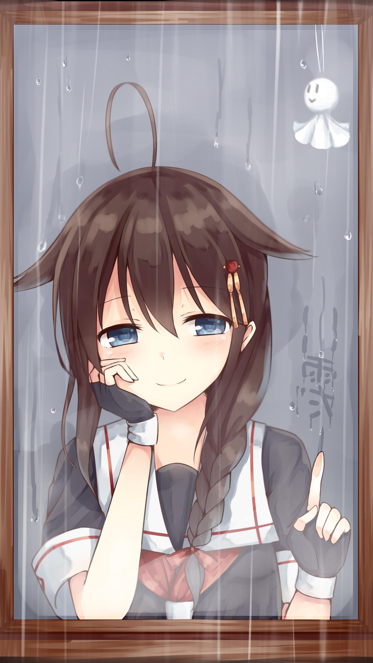 つちくれ 時雨です スマホの壁紙サイズで描いてみた Http T Co Trudxdbjtm Twitter