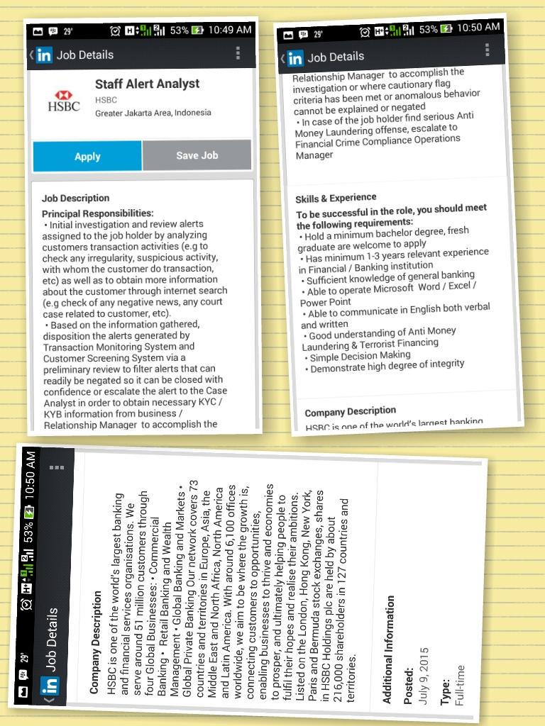 STK47IPB's tweet image. Staff Alert Analyst at HSBC. Working experience at Banking/Financial comp., FG are welcome. #statisticsjob #analyst