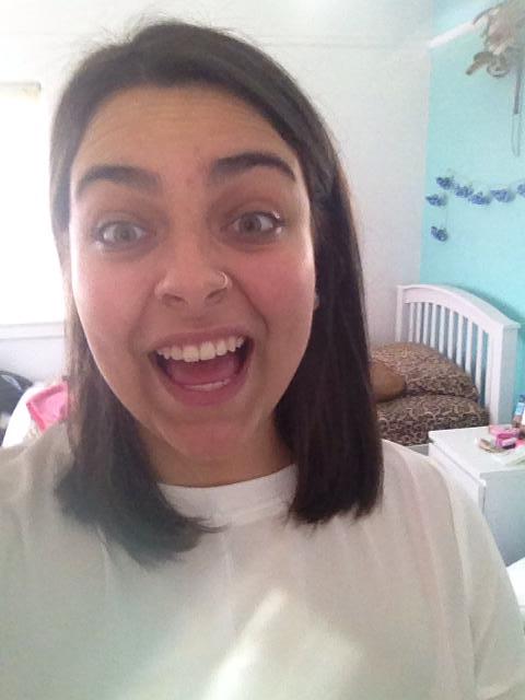 Jesssmaree's tweet photo. when you chop all your hair off http://t.co/gWd2Bnu4tl