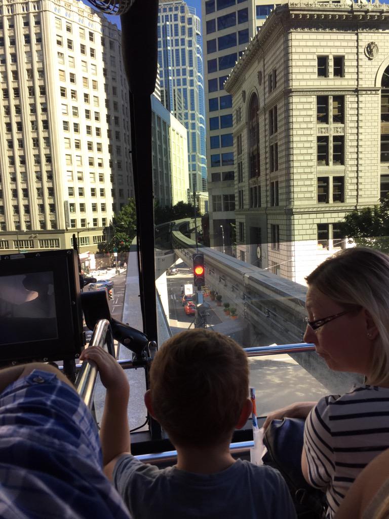 colindchapman's tweet photo. Stuck in the monorail above the streets of Seattle. http://t.co/kai0eJv0dO