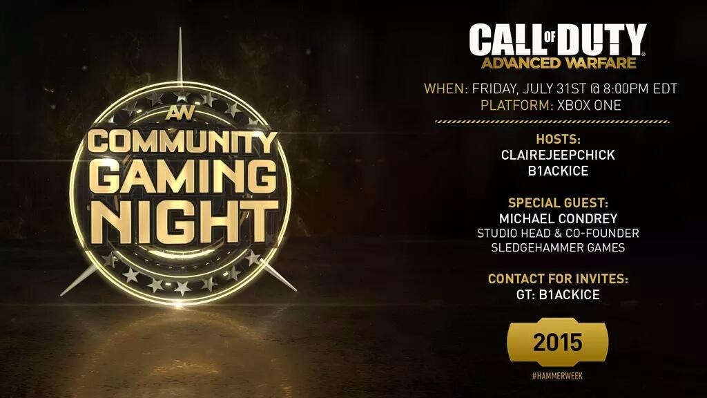 SHGames's tweet image. Our #HammerWeek #AWCGN is starting with @MichaelCondrey! Msg “B1ackIce” for a chance to play.