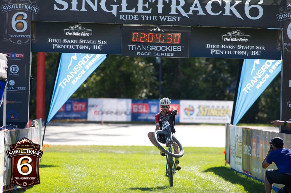 GibbyMTBPhoto's tweet photo. Big wheelie from Tristan Uhl @Biketuhl as he won the final stage of @TransRockies Singletrack 6 &amp; 2nd in the GC today http://t.co/ixwIa6fbHv
