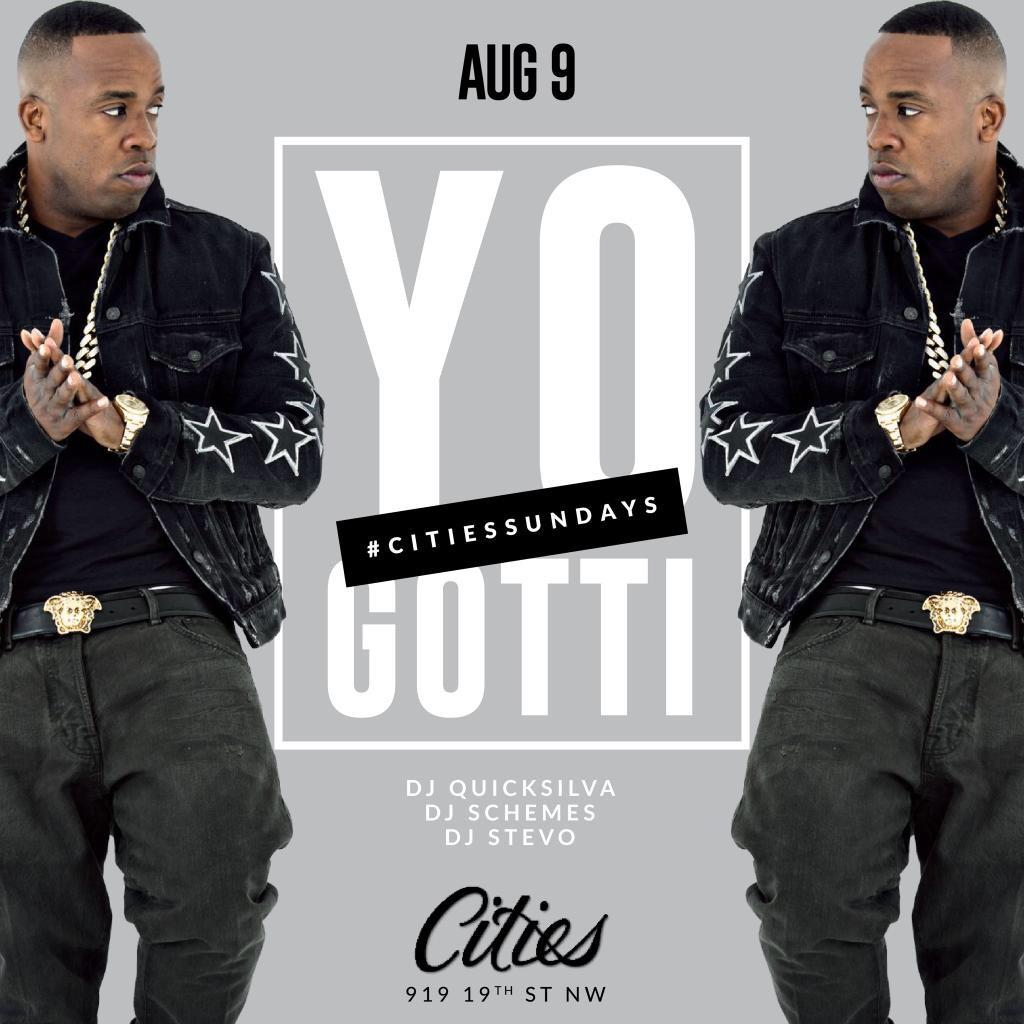 bigvicpromote's tweet photo. YO GOTTI BACK‼️ 
@CITIES 
along w/ @DJSTEVO 
@DJQUICKSILVA 
@DJSCHEMES
SUNDAY AUG 9th 
#DAYPARTY 
DONT MISS THIS‼️ http://t.co/SVaxRxd7t7