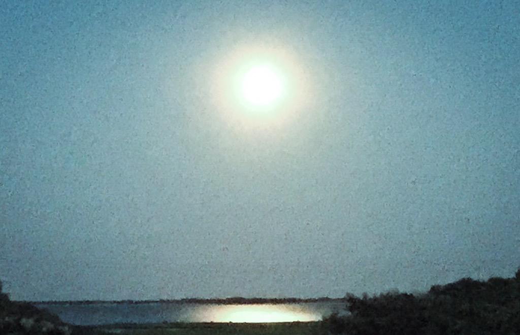 Full Moon rising over clubhouse