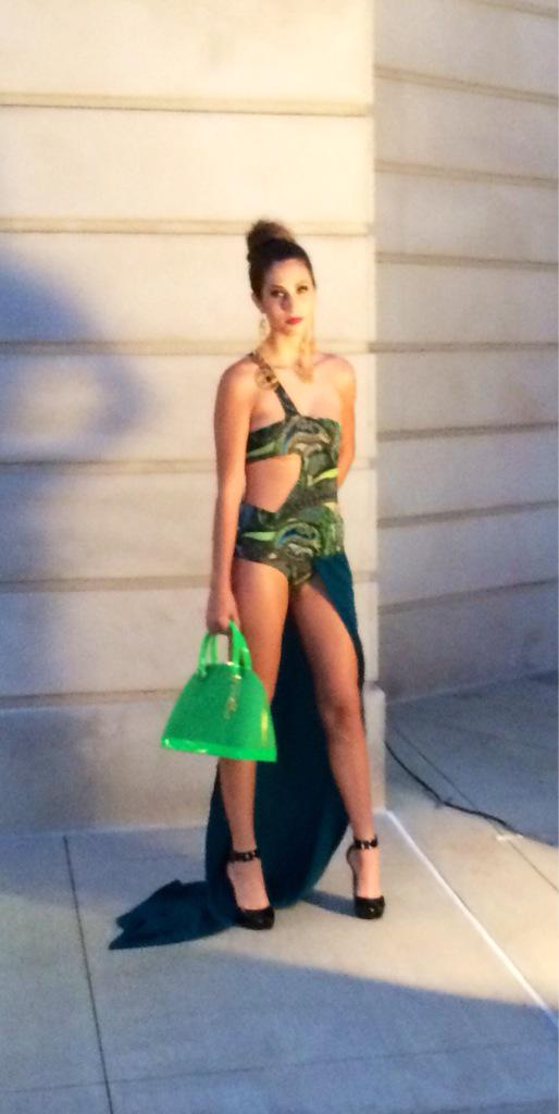 Palm Green Clamshell featured <a href="/AtlFashionWeek/">Atlanta Fashion Week</a> fashion show. #Fashion #ATL #EcoFriendly