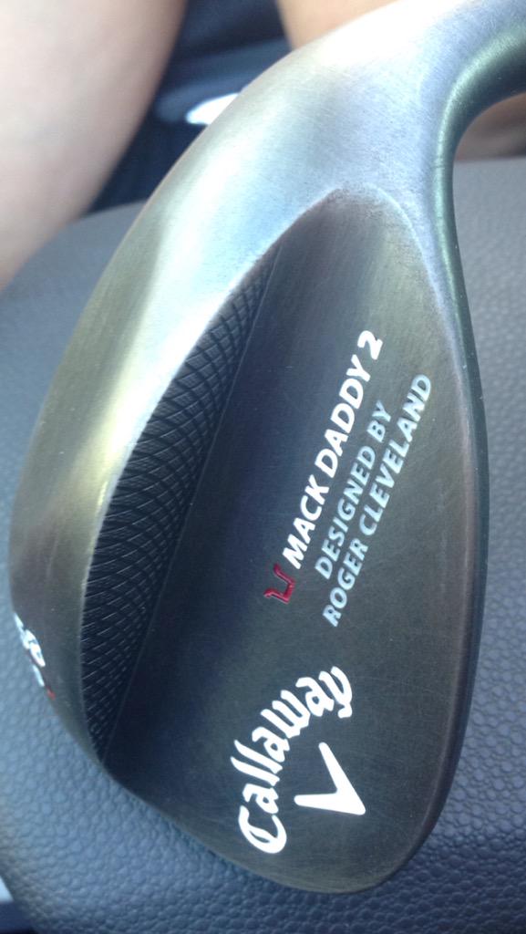 CallbacksTV's tweet photo. @CallawayGolf just picked this baby up! Hope to go low this weekend! #Ugrind #mackdaddy2 #rogercleveland http://t.co/mDdAmPRrlA