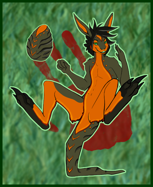 redrighthandart's tweet image. Round 1, Hatchling 1- Magma Roo! #Eggletons #eggadopts, #adopt #adoptable @cellikeseggs @AtomicGryph