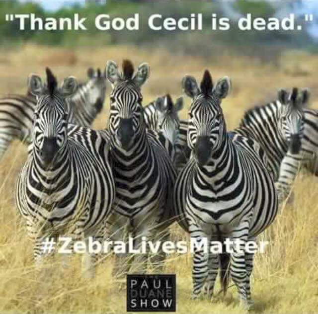 lorenkschofield's tweet photo. #zebralivesmatter #fuckCecil @JGilliam_SEAL http://t.co/CAqaYteidP
