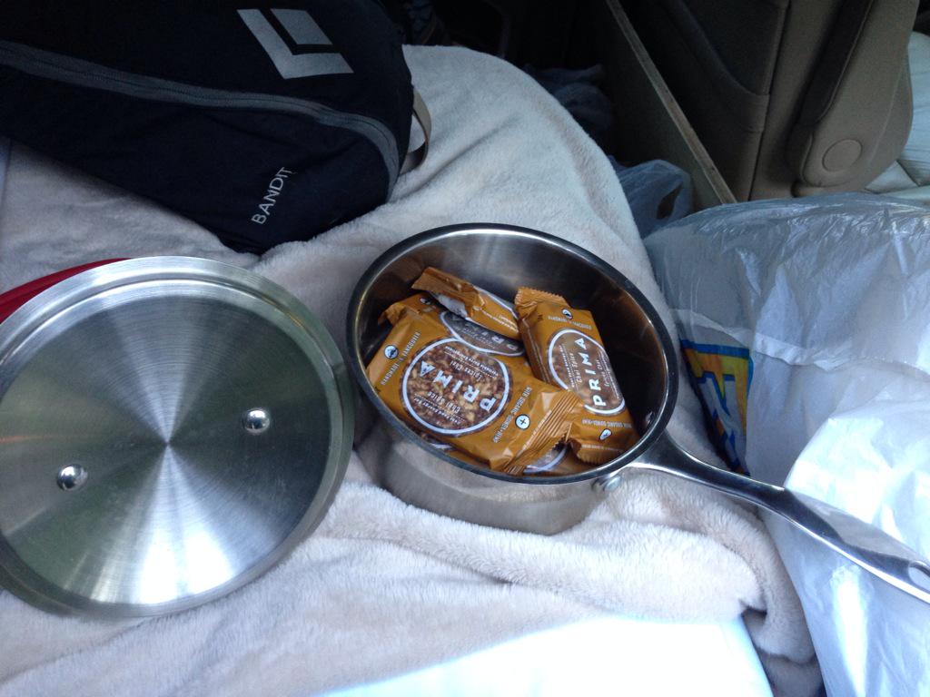 Breakfast, lunch, dinner ...all day err day. Off for a rad weekend of climbing in Rogers Pass. <a href="/eatprima/">PRIMA</a> #VANtasy