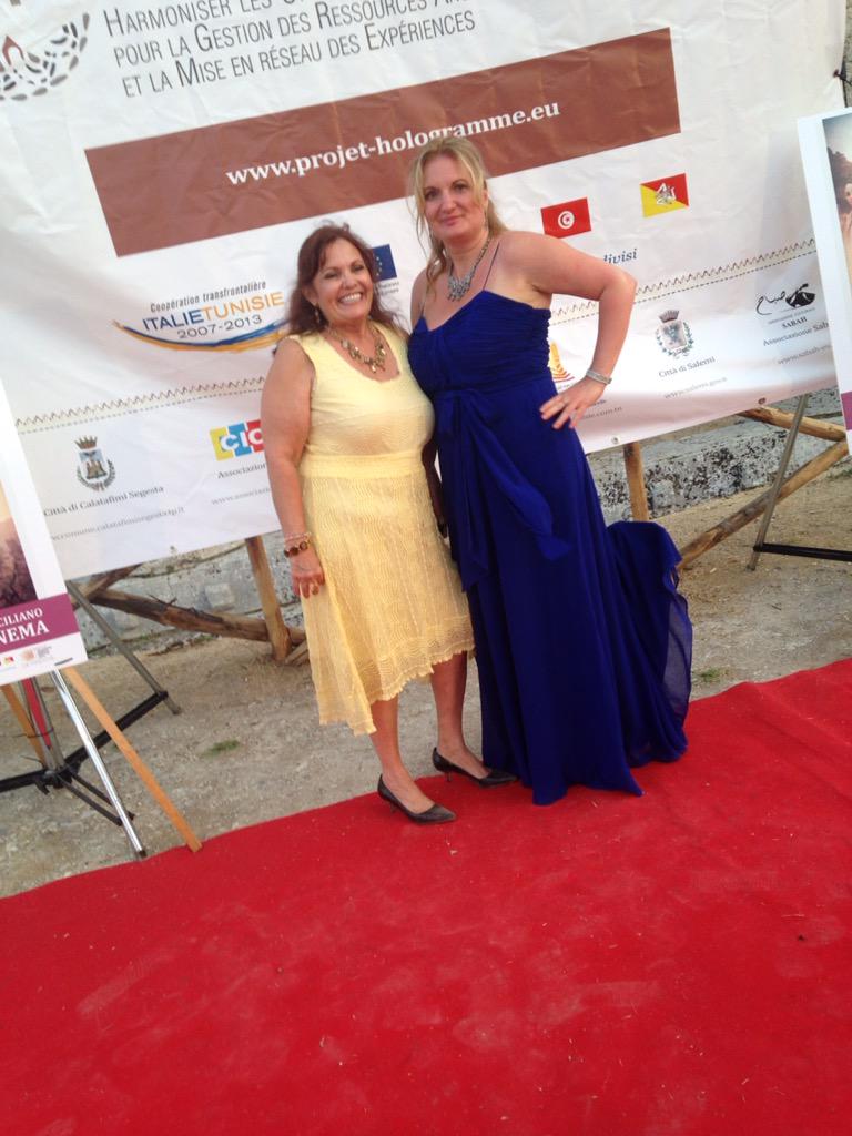 DonnaMckenna_CD's tweet photo. Premier of @LeavesoftheTree in Sicily at Temple Segesta #magicalnight @HealeyBecky http://t.co/yDmkMMHCwn