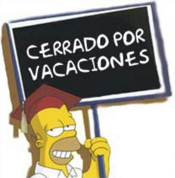 Descanso para poder volver con energia e ideas nuevas para dar forma a los nuevos proyectos. Volvemos el 17 de agosto