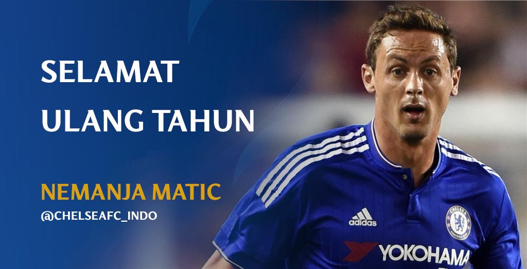 Happy Birthday Serbian Tank!  Selamat ulang tahun yang ke-27 untuk Nemanja Matic! 