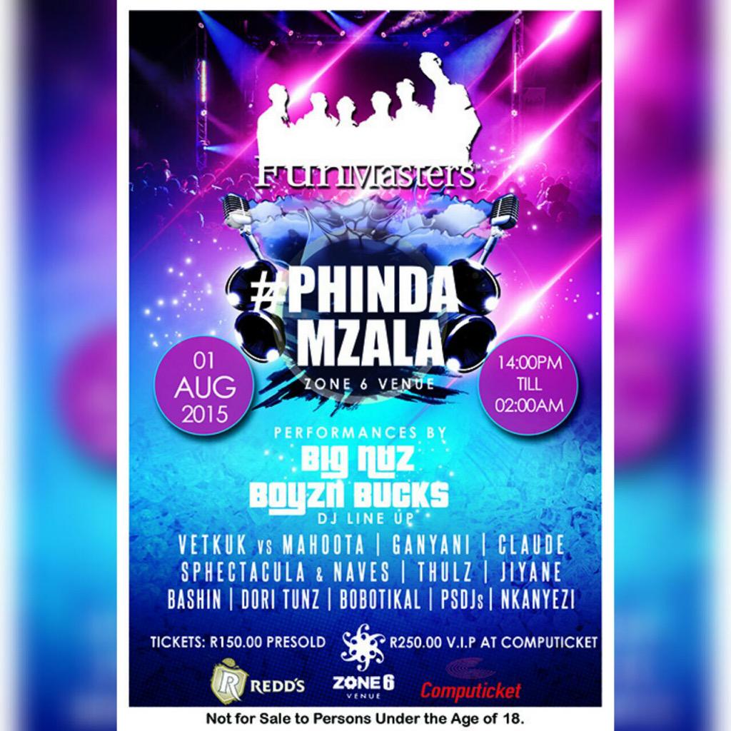 fun_Masters's tweet image. Good Morning FunSters ... I hope ni ready !! #PhindaMzala #FunMasters @Zone6Venue