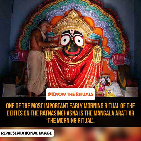 NabakalebaraOff's tweet photo. #KnowTheRituals The most important early morning ritual of deities is 'Mangala arati'. More: https://t.co/FxgDn6w4Wy http://t.co/drsSlt2Ux5