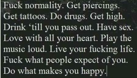 VodkaGothBitch's tweet photo. Morning 😏 here's some fukn good advice #thinkinghappy 👍 http://t.co/kVMuz6Eq9o