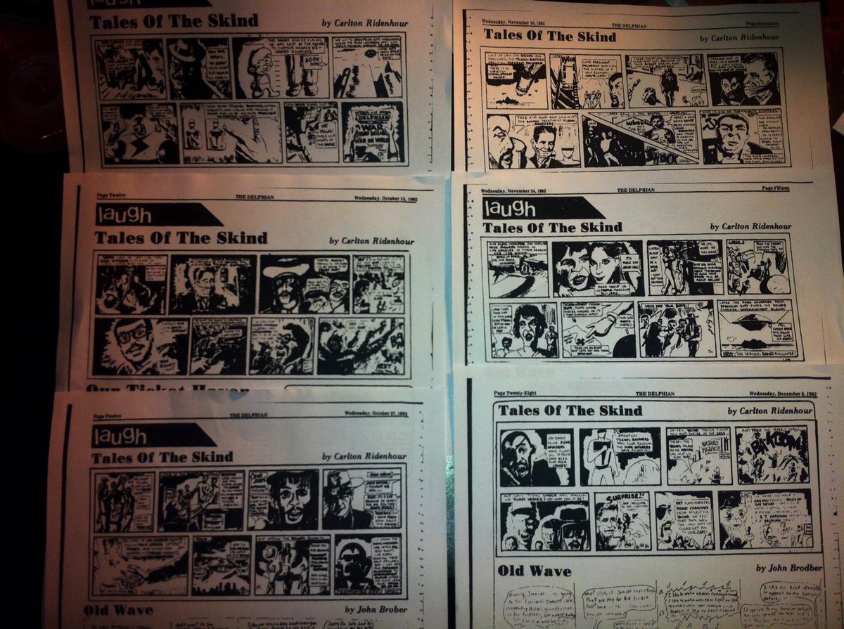 MrChuckD's tweet image. Skills as a Adelphi University school cartoonist 32 years ago