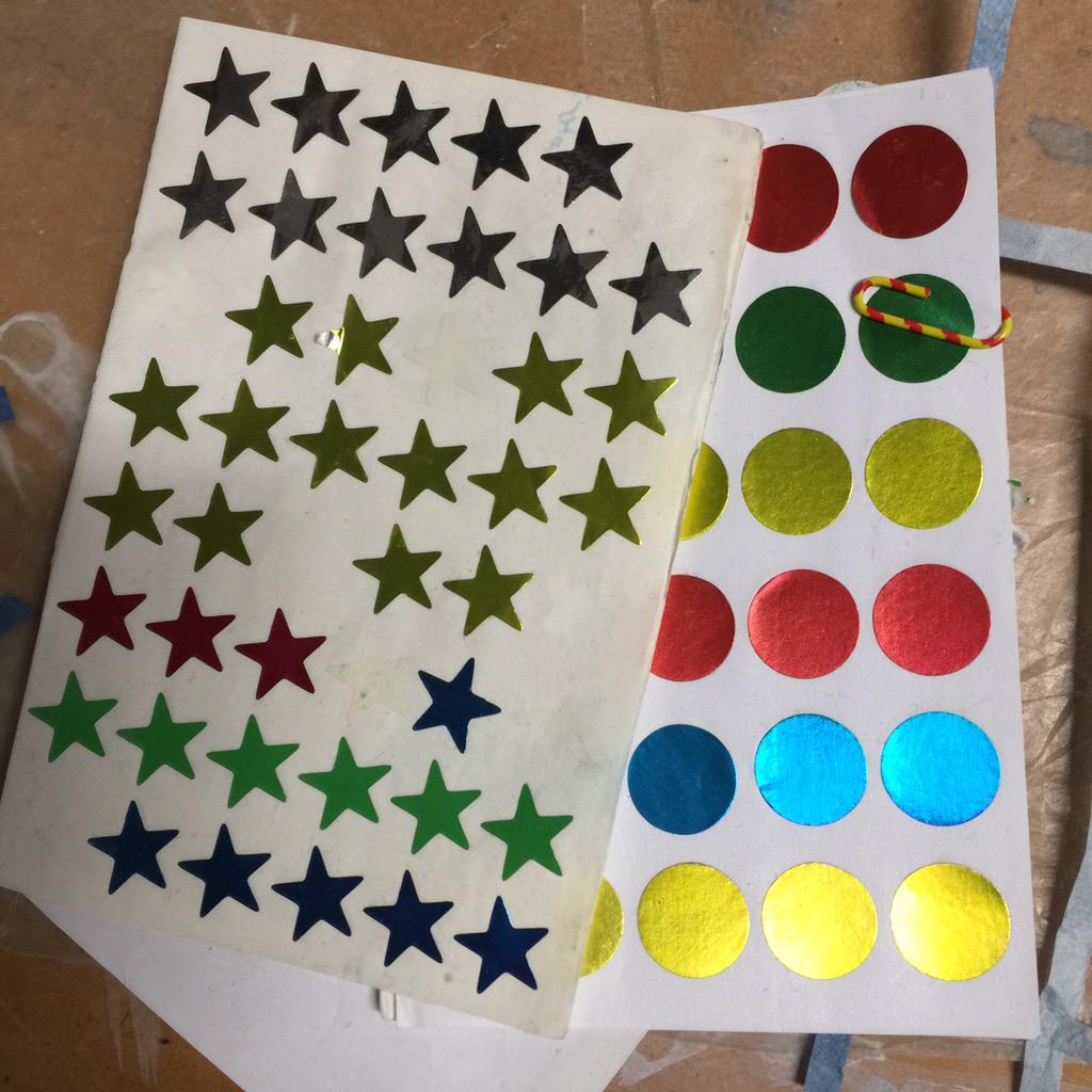MeganJMcPherson's tweet photo. Is deciding today that #acwri is not fun.... reinstating the glitter blingy star chart. #phdcave http://t.co/SjbilVQUaa