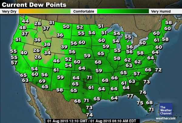 wxjerdman's tweet image. Nice Aug. 1 AM with low dew points in many areas. Give A/C a break this AM, if you can. #windowsopen