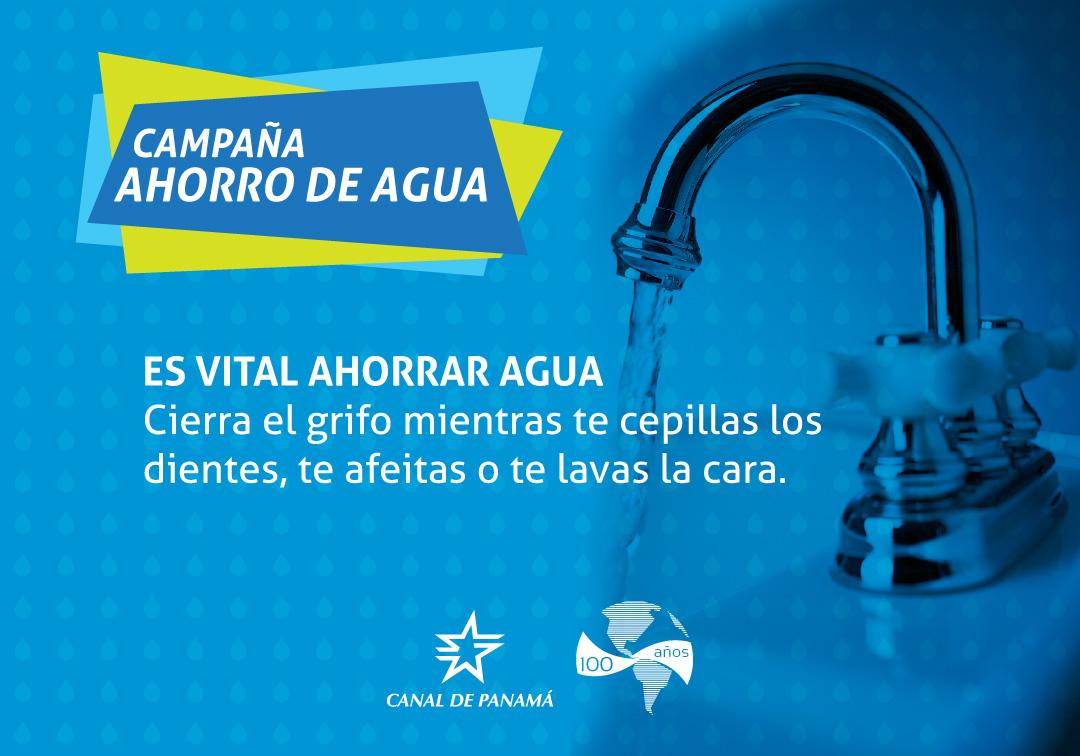 canaldepanama's tweet photo. #AhorraAgua Cierra el grifo mientras te cepillas los dientes, te afeitas o te lavas la cara. http://t.co/GJ5jB9yDba