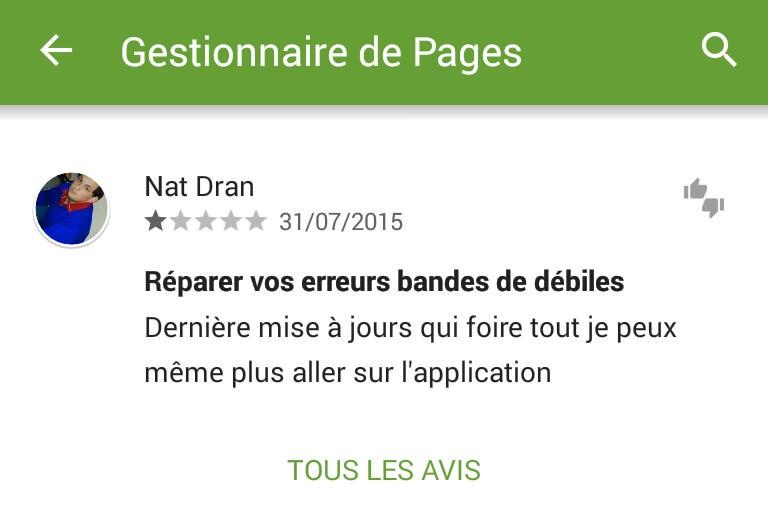 SaKomUnique's tweet image. L&apos;appli #PagesManager de Facebook a du mal en ce moment...ça ne donne pas envie de la télécharger #Android #PlayStore