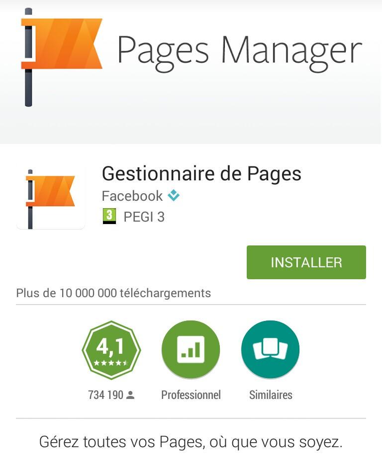 SaKomUnique's tweet image. L&apos;appli #PagesManager de Facebook a du mal en ce moment...ça ne donne pas envie de la télécharger #Android #PlayStore