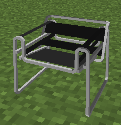 RazzleberryFox's tweet photo. So! FAMOUS chairs in #DecocraftMod The Wassily Chair, was designed by Marcel Breuer in 1925-1926. http://t.co/kYS4eCtd8P