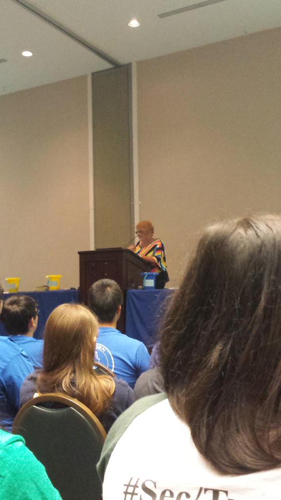 TBSetagamma's tweet photo. Our second Women and Music speaker (and newly inducted Honorary) Mary Jo Papich. #NatCon2015 http://t.co/ghWR30bpJ8