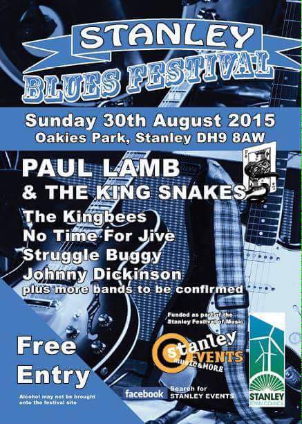 Bank Holiday Sunday 30th August we welcome back STANLEY BLUES FESTIVAL  <a href="/NCLRockandBlues/">NewcastleRock&Blues</a> <a href="/StanleyTC/">Stanley Chasakara</a>  <a href="/RockNBluesNews/">Rock and Blues News</a>