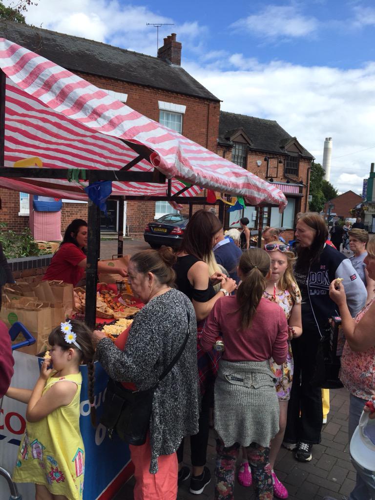 Loads of interest in our fantastic counter &amp; bakery products today at Rugeley on Sea/Duck Race