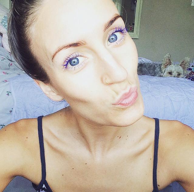 Super in LOVE with #theyrereal #BLUE #mascara from #benefit