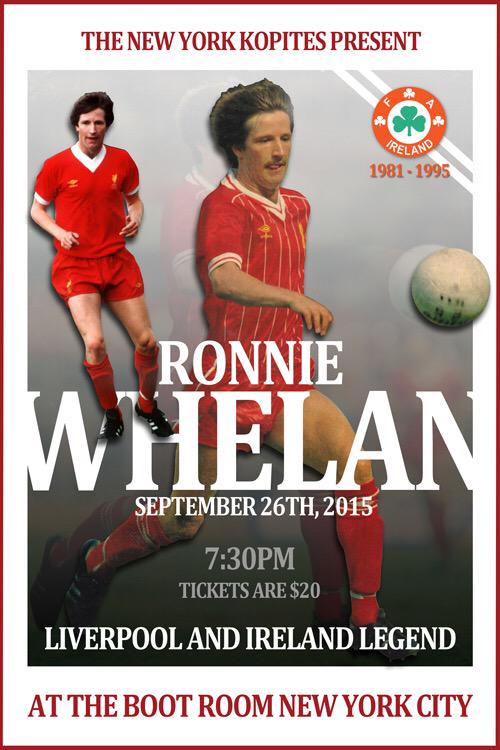 NY KOPITES (@nyckopites) on Twitter photo Meet Liverpool and Ireland legend Ronnie Whelan <a href="/TheIApub/">Irish American</a>
Tickets:
bootroomnyc.com/event/ronnie-w…
<a href="/WhelanRonnie5/">Ronnie Whelan</a> #NYC Meet Liverpool and Ireland legend Ronnie Whelan <a href="/TheIApub/">Irish American</a>
Tickets:
bootroomnyc.com/event/ronnie-w…
<a href="/WhelanRonnie5/">Ronnie Whelan</a> #NYC